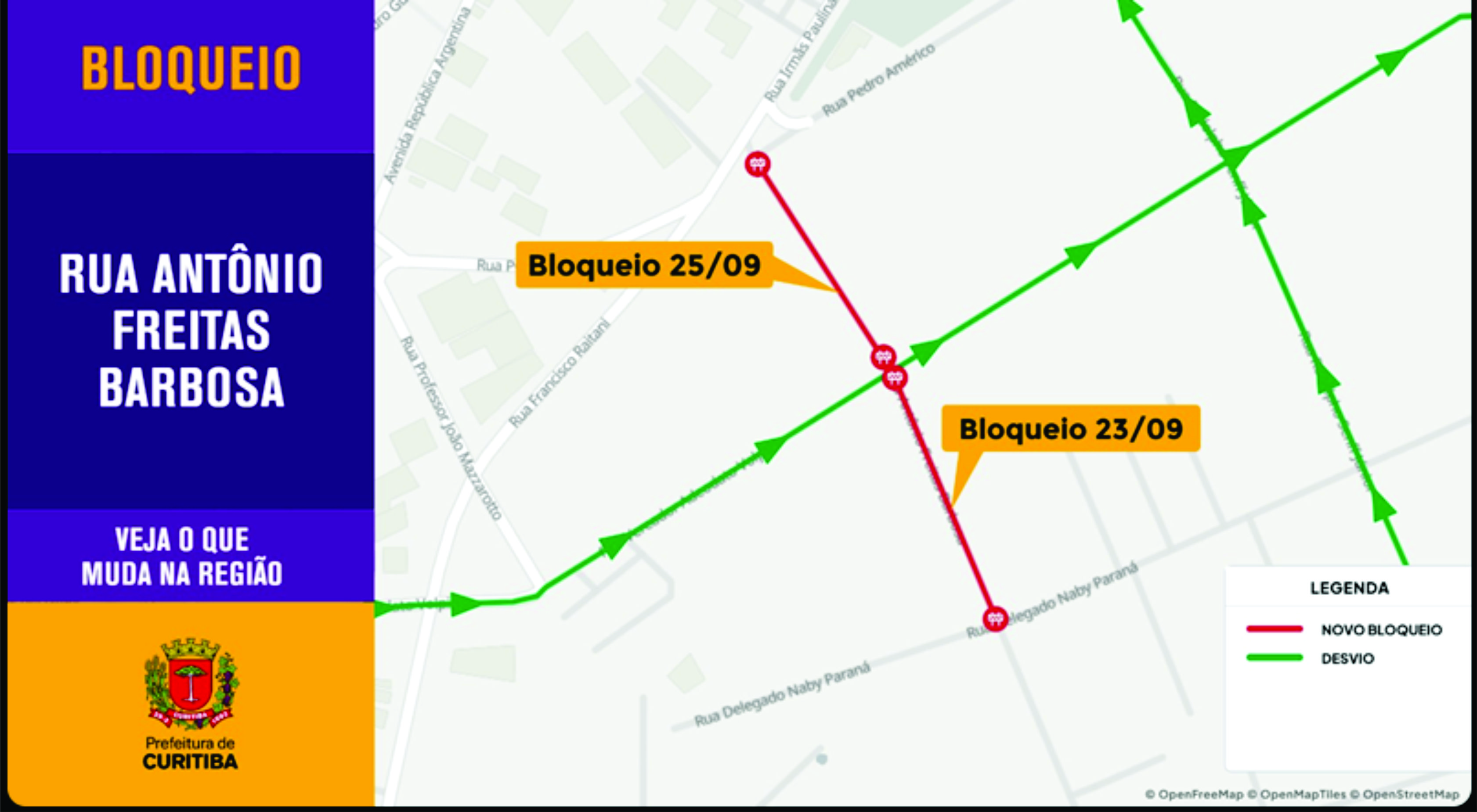 Rua do Capão Raso terá bloqueios a partir desta quinta-feira para obras do Novo Inter 2