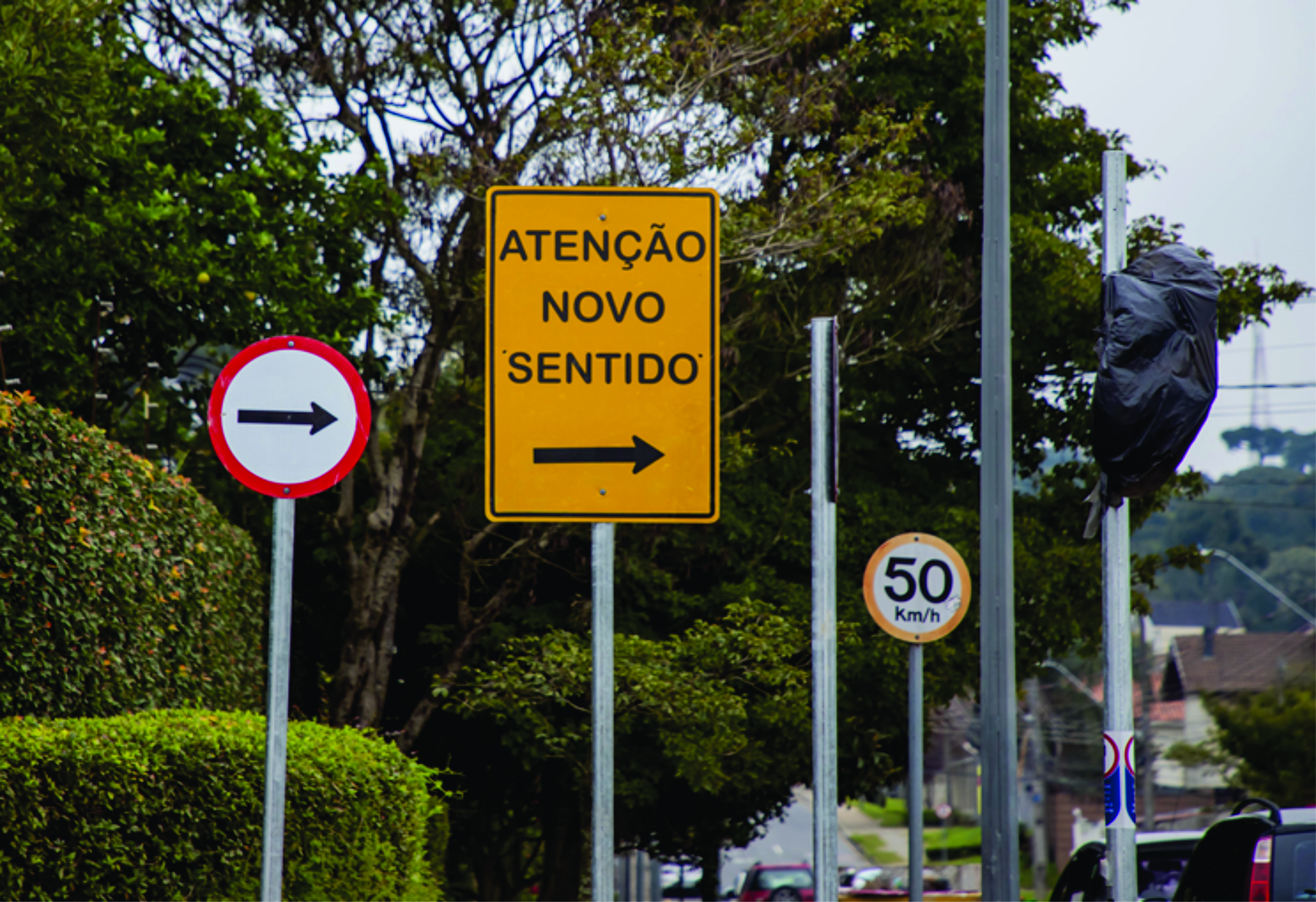 Rua no Pinheirinho terá mudança de sentido e preferência a partir de quarta-feira