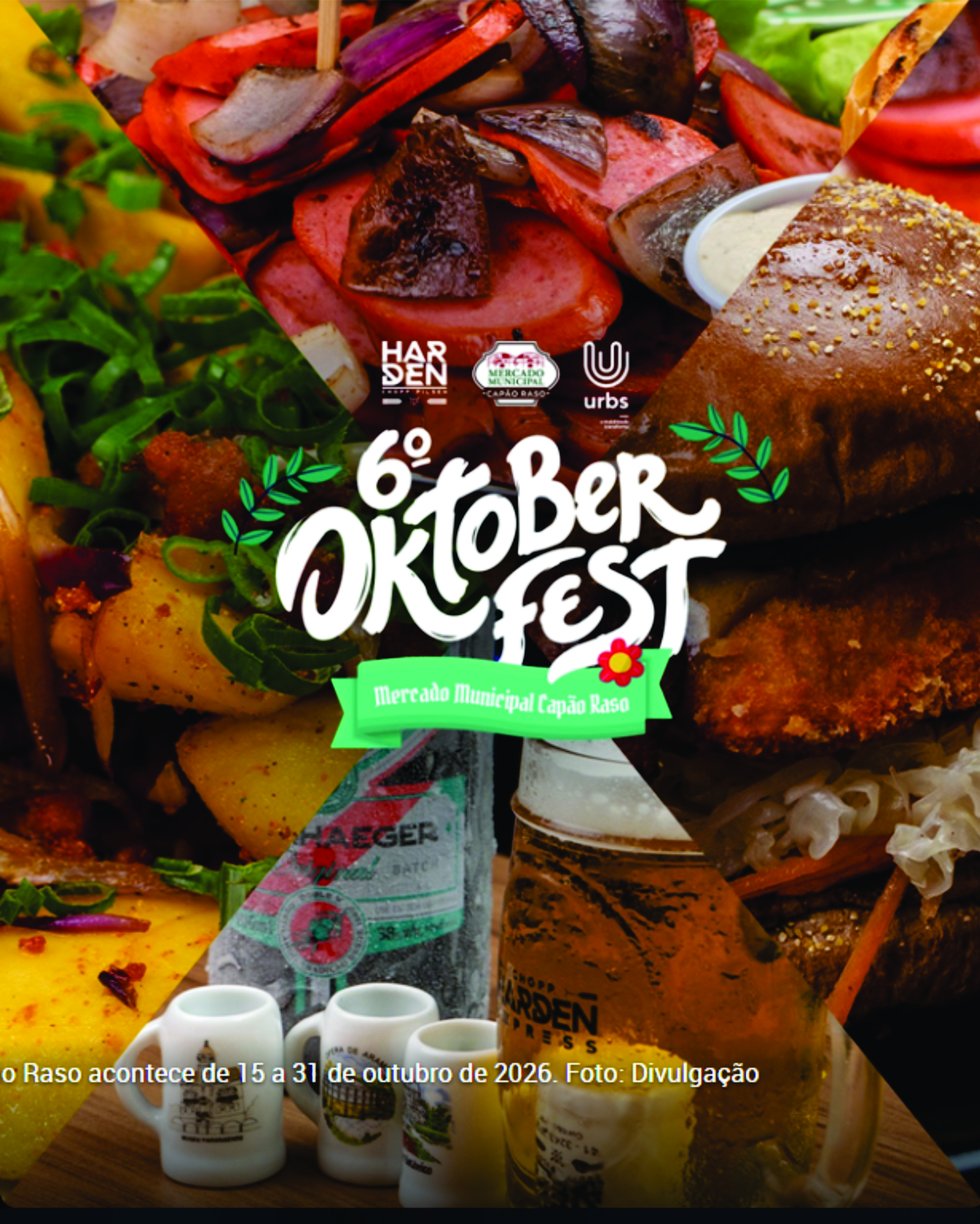 6º edição da Oktoberfest do Mercado Municipal do Capão Raso começa nesta quinta-feira