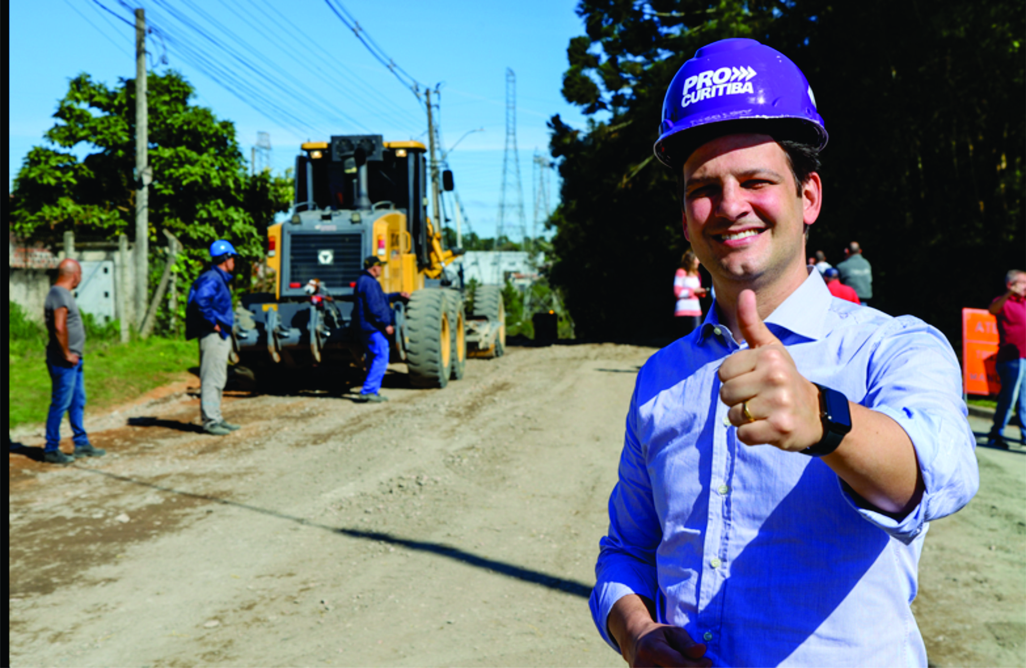Estrada do Ganchinho começa a receber reciclagem do asfalto em trecho de 1,2 km