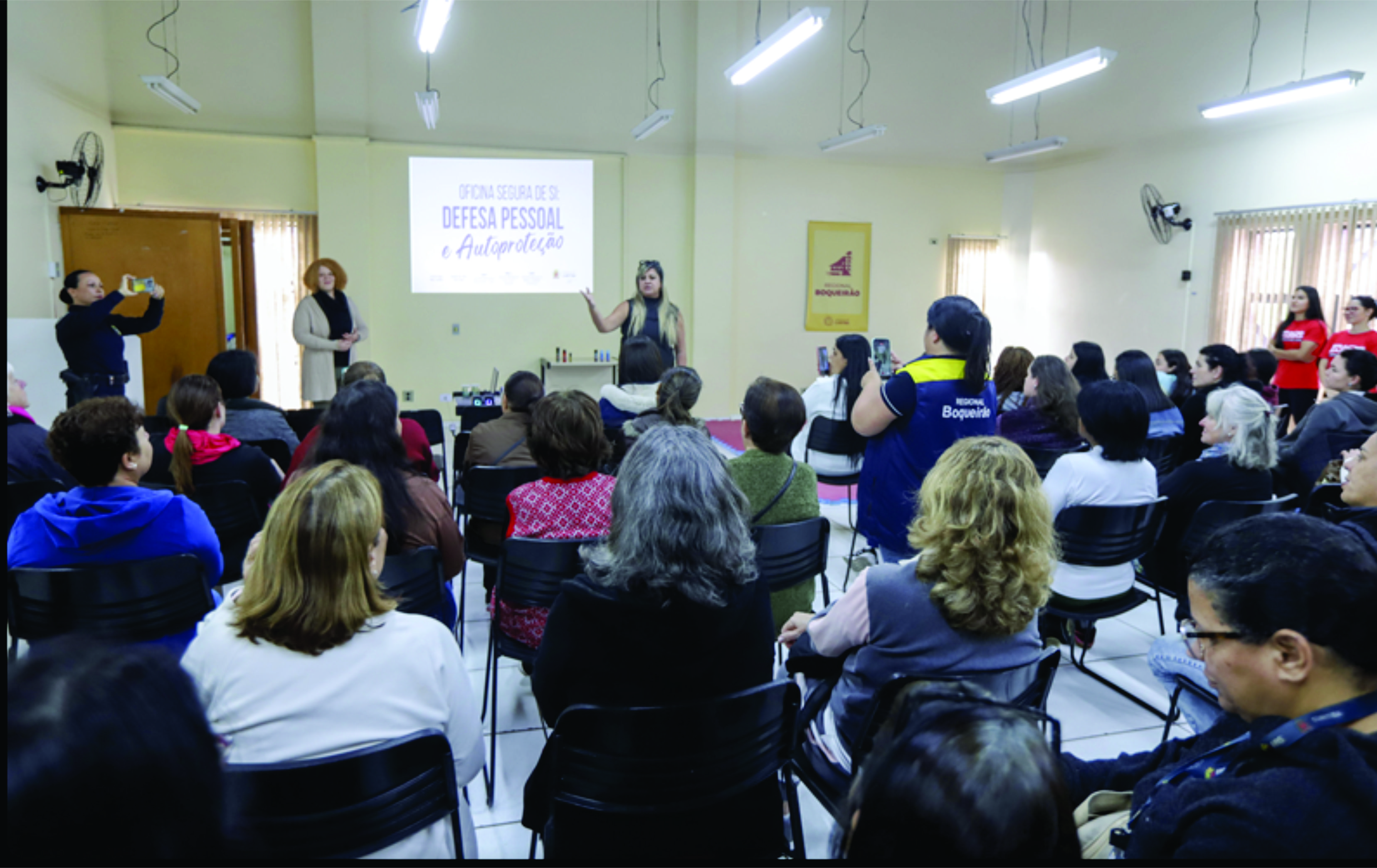 Boqueirão recebe oficina de autoproteção para mulheres