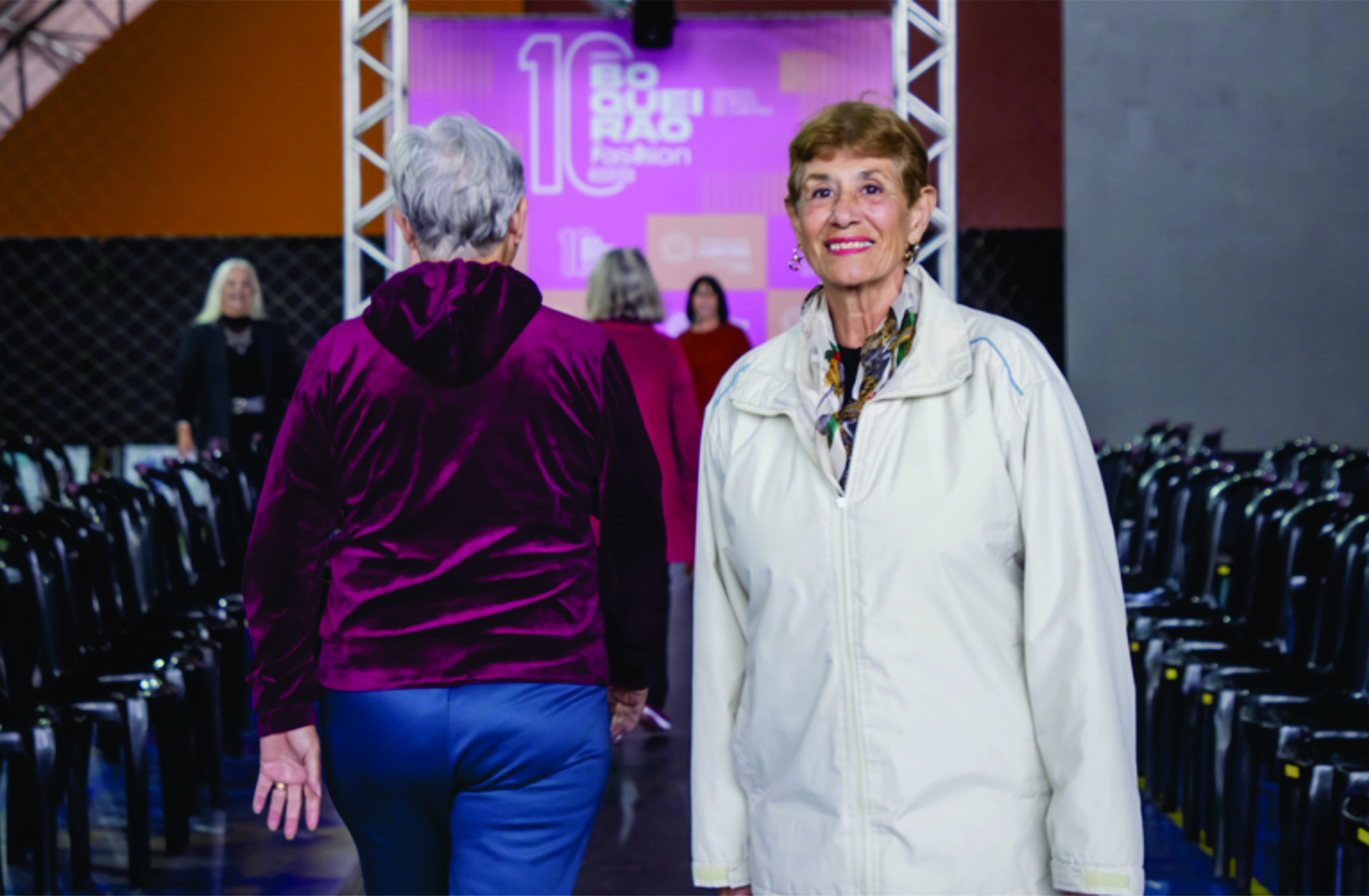 Mulheres 60+ aceitam desafios do Boqueirão Fashion e se tornam modelos por uma tarde