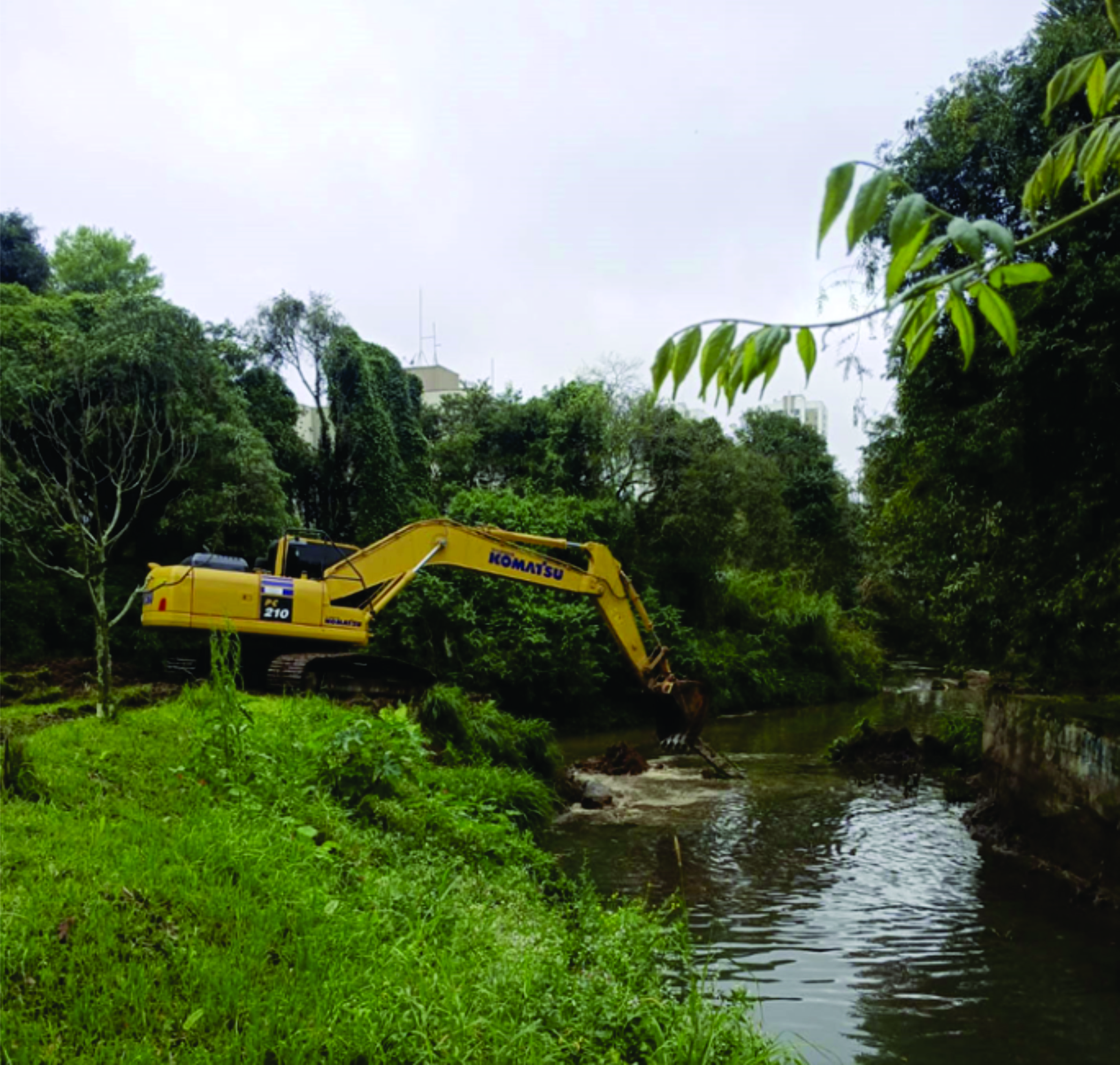 Como prevenção aos alagamentos, Curitiba tem 106,7 km de rios limpos e desassoreados