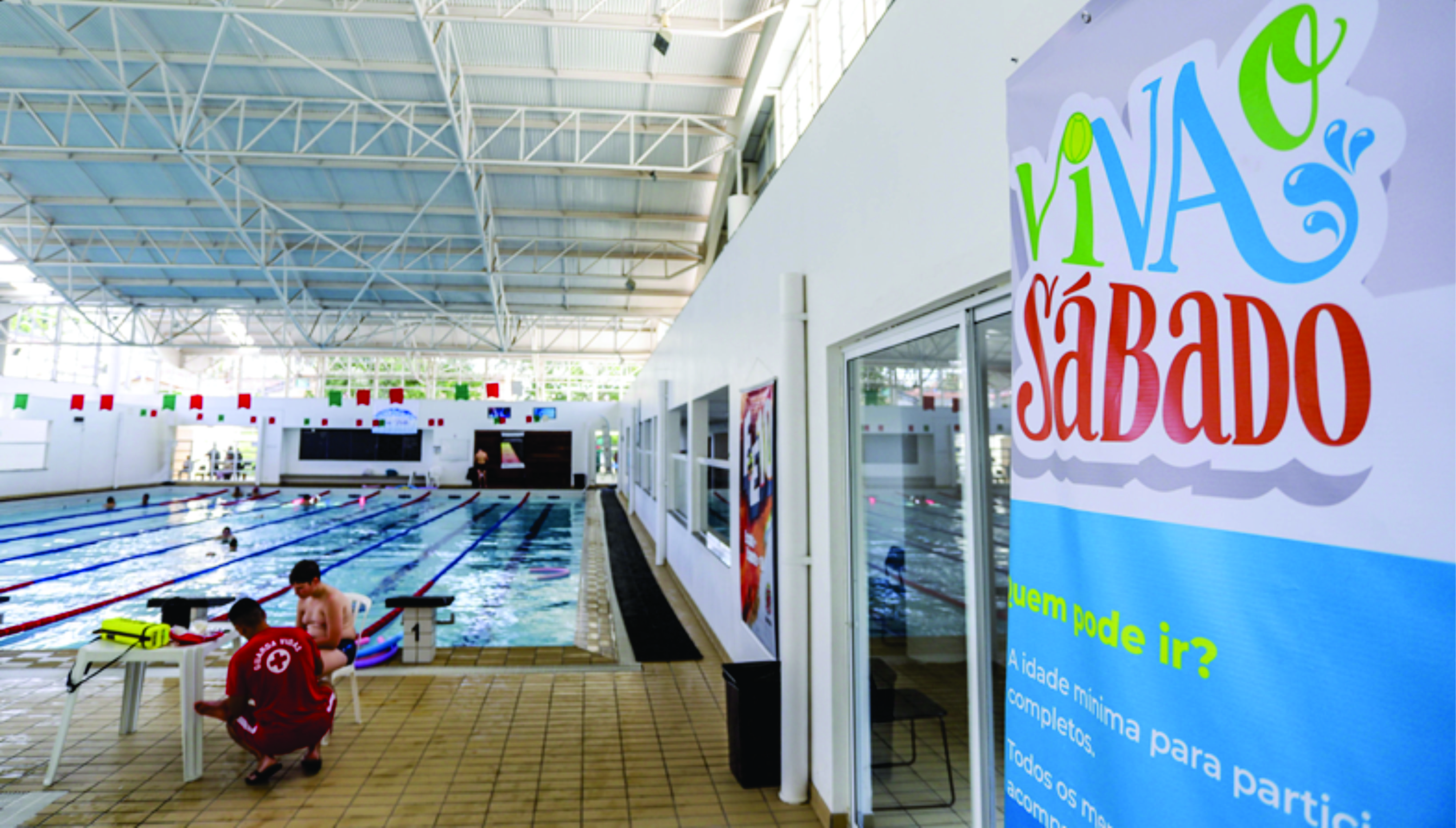 Piscinas aquecidas e atividades do Viva o Sábado estão de volta; saiba como se inscrever