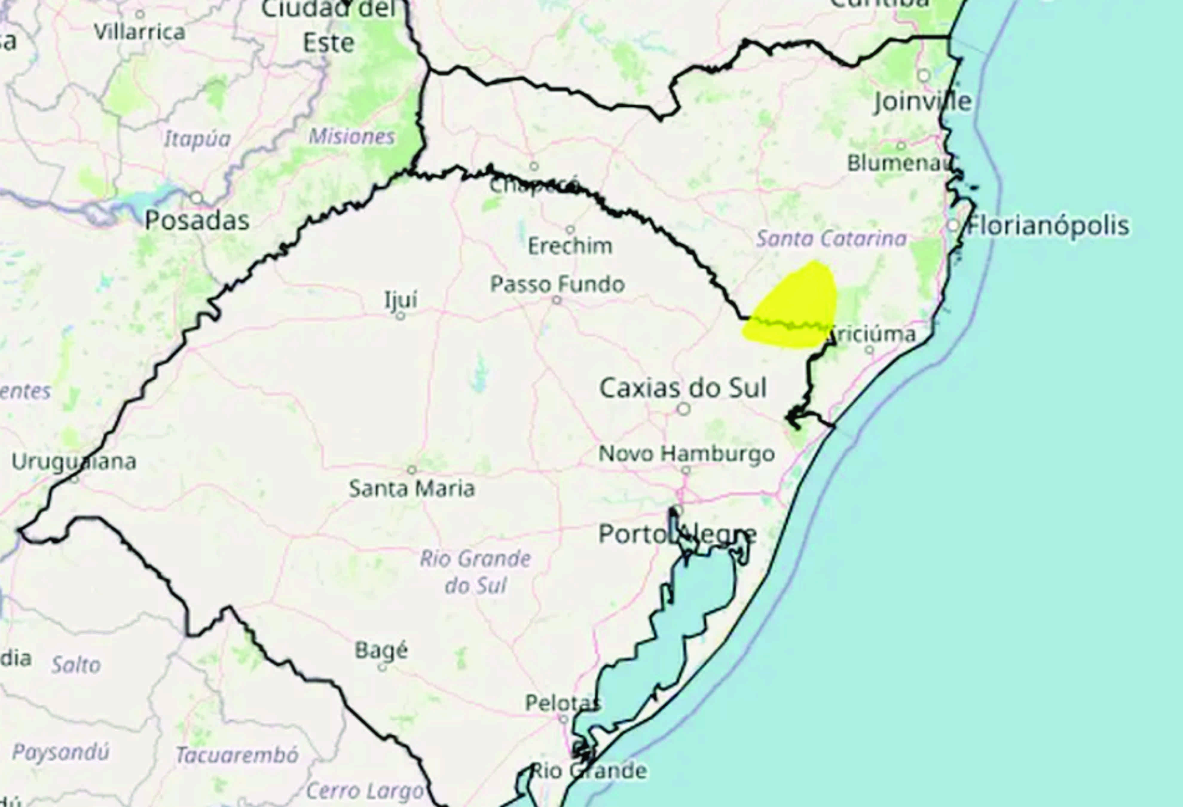 Inmet alerta para previsão de neve em Santa Catarina e Rio Grande do Sul