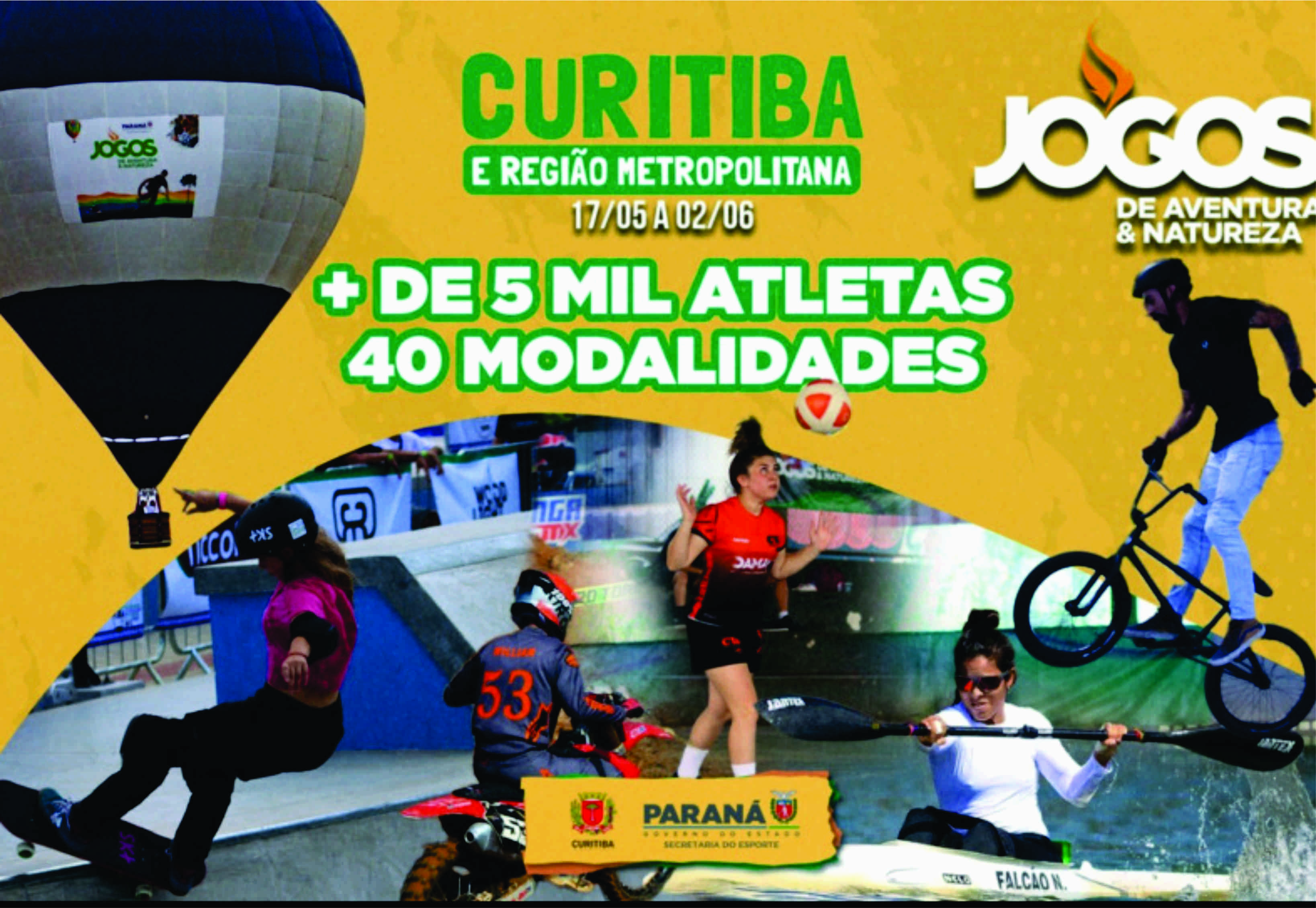 Jogos da Aventura e Natureza 2024 começam em Curitiba nesta sexta-feira