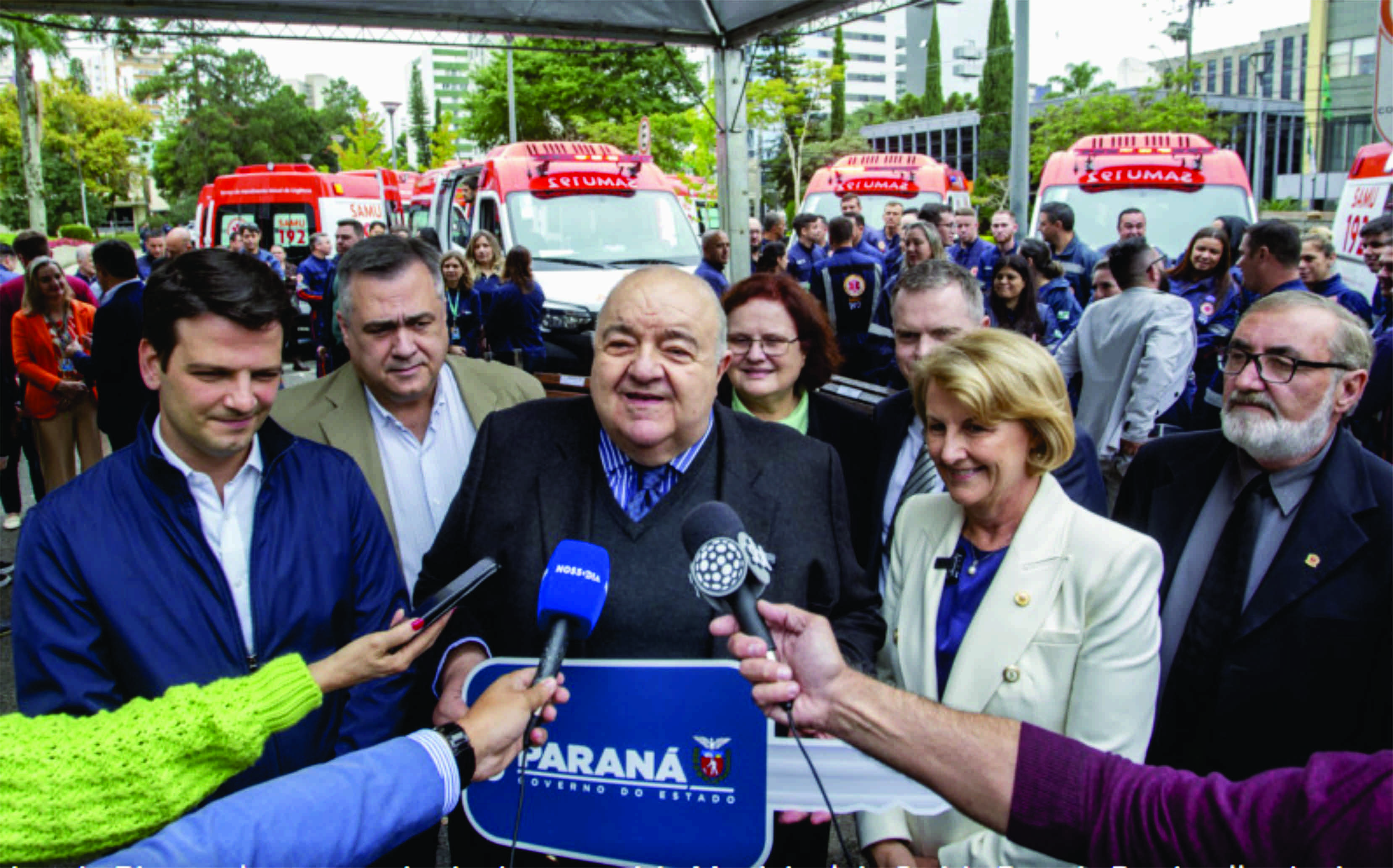 Prefeitura de Curitiba renova frota de ambulâncias do Samu com apoio do Estado