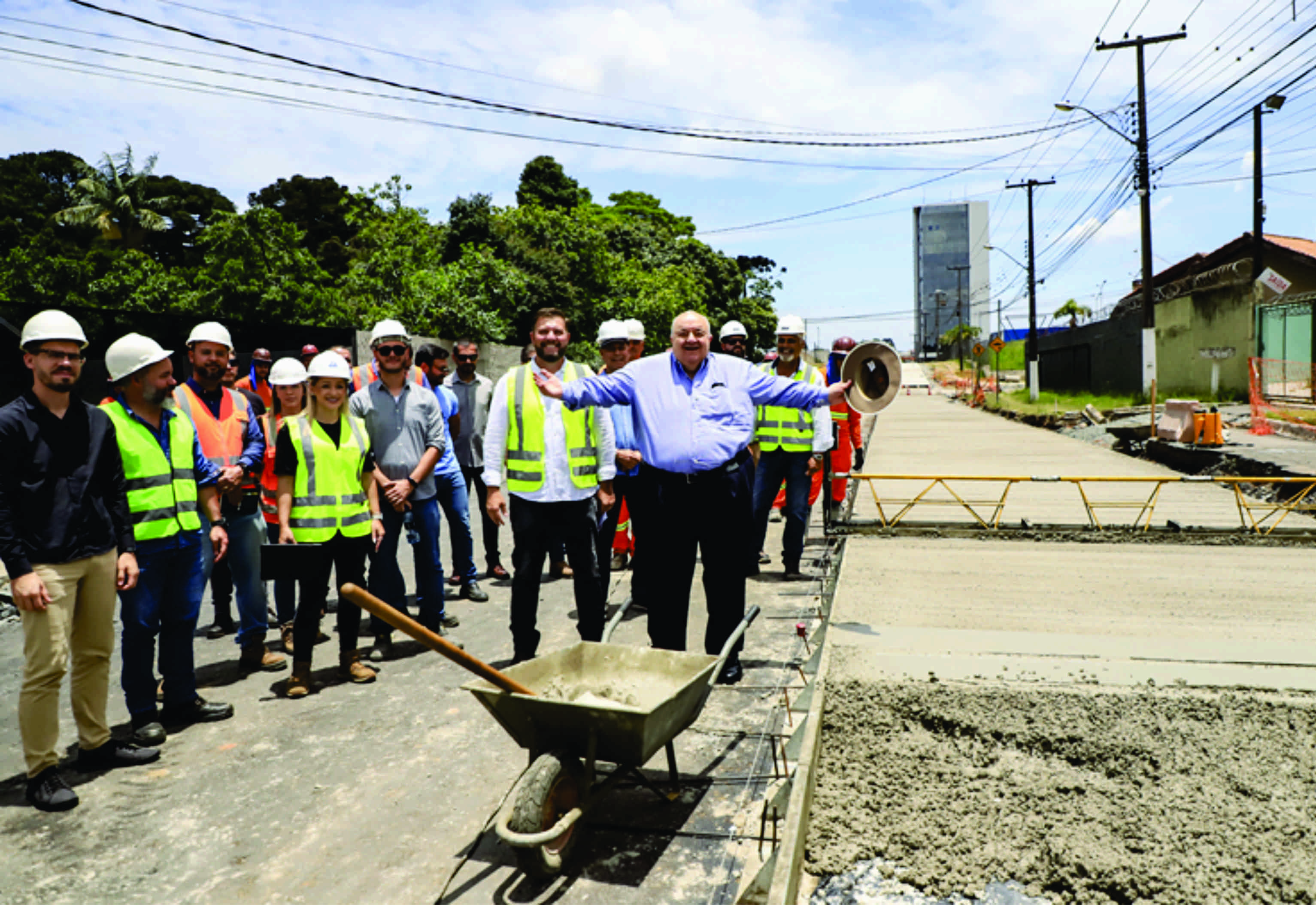 Greca vistoria no Xaxim obras do maior lote do Inter 2, com 11 km de infraestrutura viária